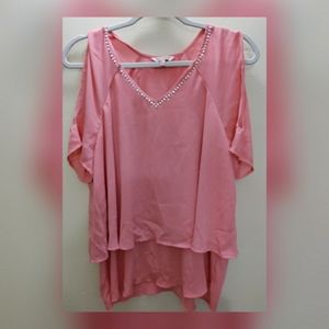 NWOT Coral Juicy Couture Tunic with Rhinestones